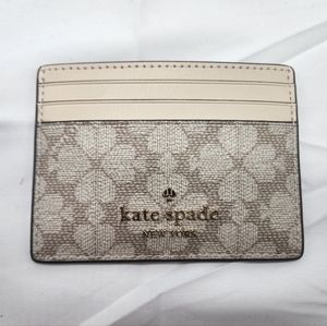 NWT Kate Spade Flower Spade Card Holder